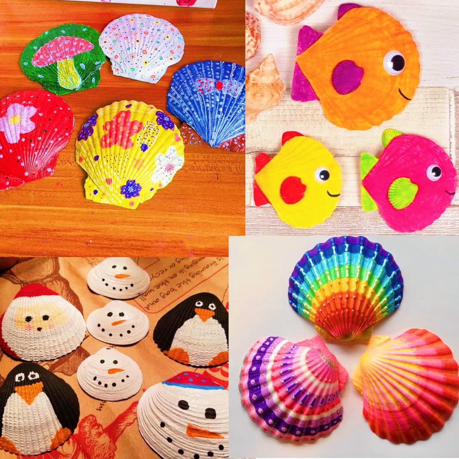 Shell Painting Kit-Arts and Crafts for Girls & Boys Ages 4-12 Craft Kits  Art Set with 10 Sea Shells & More Art Supplies Birthday Gifts Painting Toys  for 4 5 6 7 8 9 10 Year Old Kids Activities
