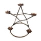 thumbnail image 2 of Expositor de metal con forma de estrella de cristal para canicas y tenis Oro rosa, 2 of 9