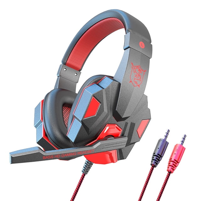Head-mounted Computer Headset Wired With Microphone Low-latency Stereo Audio Gaming Headset
