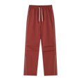 thumbnail image 6 of Akiihool Mens Casual Pants Men's Big and Tall Stretch Cuffed Pleated Pant Wine,S, 6 of 6