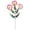 B, variant on Artificial Violet Single Flower Stem Decor, Rose Red Color Spring Home Decoration, Indoor Outdoor Warm Atmosphere Accent, Floral Arrangement Display Piece