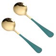 thumbnail image 1 of Cuchara para cena, cucharas de acero inoxidable, cucharas de metal duraderas, cucharada, cucharas para cubiertos, uso para el hogar, restaurante, fácil de limpiar, 1 of 5
