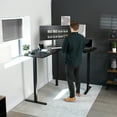 thumbnail image 3 of VIVO Black Electric 63" x 55" Corner Standing Desk, L-Shaped Workstation, 3 of 9