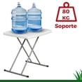thumbnail image 3 of Mesa Plegable de Servicio Exterior Jardimex 76.5cm Blanco, 3 of 9