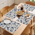 thumbnail image 5 of Navy Blue Floral Placemats Set of 8, Vintage Flower Watercolor Leaf Botanical Farmhouse Non-Slip Place Mats Washable Table Mats for Kitchen Dining Table Decorations Indoor/Outdoor, 5 of 9