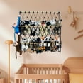 thumbnail image 5 of 2 Layer Stuffed Animal Net Hammock Wall Hanging Handmade Boho Macrame Toy Hammock Organizer Holder Display Hanging Plush Toy Net for Stuffed Animal Storage(29.9"H x 31.5"W), 5 of 5