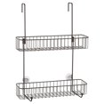 thumbnail image 7 of mDesign Wide Metal Over Door Hanging Shower Caddy, 2 Hooks and Baskets - Bronze, 7 of 7