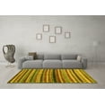 thumbnail image 3 of Ahgly Company Indoor Rectangle Abstract Yellow Contemporary Area Rugs, 3' x 5', 3 of 4