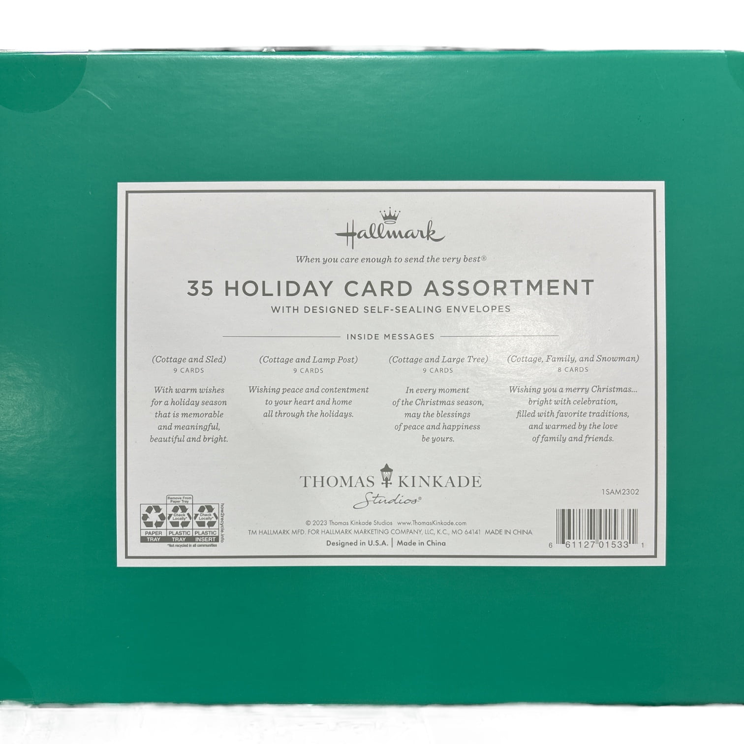 Easykart „Happy Holidays“-Karten – 18 Stück Mit Umschlägen & Siegel, Weihnachtlich & Personalisierbar