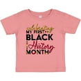thumbnail image 3 of Inktastic Celebrating My First Black History Month for Kids Boys or Girls Baby T-Shirt, 3 of 5