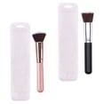 thumbnail image 4 of Miangastore 2pcs Flat Makeup Brush Set Black for Women Makeup Application, 4 of 9