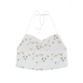 thumbnail image 4 of Michellecmm  Women Halterneck Tops Floral Embroidery Bandage Backless Crop Tops, 4 of 9