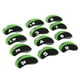 thumbnail image 4 of 12 Uds. Fundas de cabeza para Club de Golf, cubierta protectora para número de poste de hierro, color negro y verde, 4 of 5
