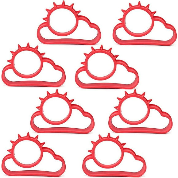 8pcs Non-stick Silicone Rings, Non Stick Egg Rings, Fried Egg Mold