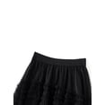 thumbnail image 3 of Michellecmm Women's Fashion Midi Skirts Solid Color Irregular Ruffles Cake Elastic Waist Skirts Spring Summer Casual Skirts Streetwear, 3 of 9