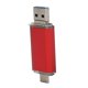 thumbnail image 2 of USB 3.0 U Disk Red Aluminum Alloy Three-in-one High-Speed Mass Storage Device (128GB), 2 of 5