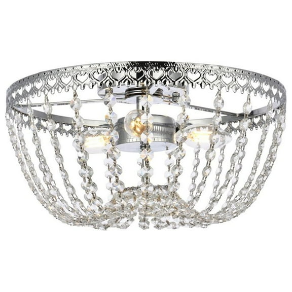 Kylie 14 inch flush mount in chrome