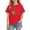 Red1, variant on Posijego Kids St Patrick's Day Shirts Toddler Boys Girls Cotton Short Sleeve Clover Graphic T-Shirts Summer Tops