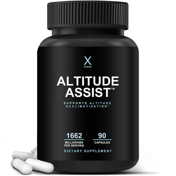 Altitude Assist – Altitude Acclimatization Supplement For High Altitude Mountain Sports (Skiing, Snowboarding, Hiking, Climbing) - Altitude Supplement - Altitude Support - by HumanX