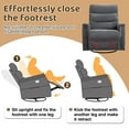 thumbnail image 4 of Aemeios Recliner Chair, Oversized Swivel Rocker Chair for Adults, Wide Glider , Nursery Chairs for Living Room, Gray, 4 of 8