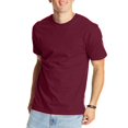 thumbnail image 1 of Camiseta Hanes Beefy-T para hombre Heavyweight Algodón Granate, 1 of 8