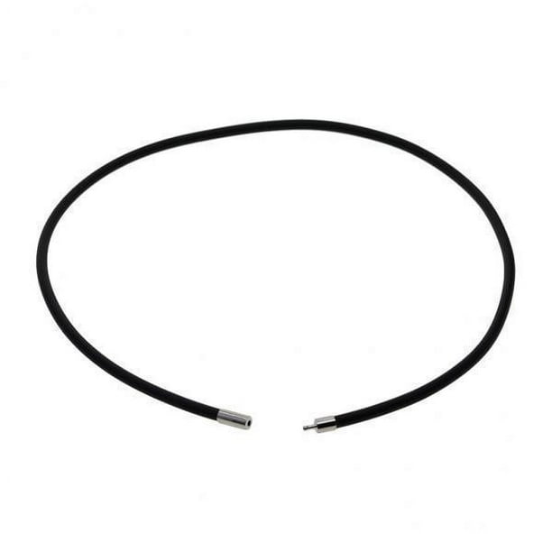 3x collar de mujer pulsera de goma negra para mujer accesorios de joyería para niña 50cm 3 piezas