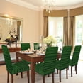 thumbnail image 6 of Grass Plants Chair Covers for Dining Room Set of 4, Washable Spandex Parsons Slipcovers, Removable Kitchen Chair Cover, Stretch Seat Protector for Home Party Hotel, 6 of 6