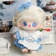 thumbnail image 3 of Ropa de muñeca de moda Kawaii, patrón de dibujos animados, traje de conejito azul, muñecas de peluche de algodón Cheongsam, casa de juego, juguete DIY, accesorios para muñecas, 3 of 4