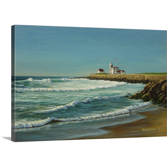 Great BIG Canvas | Bruce Dumas Premium Thick-Wrap Canvas entitled Watch Hill Light