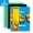 green black blue-3 packs-1 subject, variant on Comix 1 Subject Notebook,6-Pack College Ruled Spiral Notebook with Pocket Dividers 11"x 8.5", 70 Sheets,Assoted colors