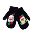 thumbnail image 2 of Cadancy Womens Christmas Winter Gloves Cute Snowman Knitted One Finger Warm Mittens Comfy Soft Fleece Stretchy Cold Weather Xmas Outdoor Holiday Gifts, 2 of 4