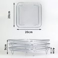 thumbnail image 5 of Freidora de aire Parrilla de acero inoxidable de tres capas Accesorios para freidoras de aire Utensilios para hornear cuadrados, 5 of 5
