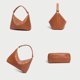 thumbnail image 2 of LHSHIDU Vegan Leather Woven Tote Handbag, Top-handle Shoulder Bag, Pure Underarm Purse, Clutch, Braided for Dating, Travel, 2 of 7
