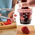 thumbnail image 3 of Vegetable Cutter Cup Slicer for Efficient Fruit Cutting in Kitchen Gadget – Upgraded Removable Push Plate Design for Quick Prep, 3 of 5