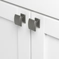 thumbnail image 3 of GlideRite 1-1/4 in. Domed Convex Square Cabinet Knob, Graphite Gray - 5740-GPH, 10 Pack, 3 of 4