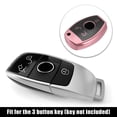 thumbnail image 3 of Unique Bargains Vehicle Key Fob Cover 3 Button Remote Key Fob Case with Keychain Blue for Mercedes Benz C E S M CLS CLK G, 3 of 7