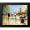 thumbnail image 2 of Manning, Ruane 14x12 Black Modern Framed Museum Art Print Titled - Riverwalk Charm, 2 of 5