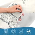 thumbnail image 5 of Yayeee Kitchen Curtains Tier Set of 2 Light Filtering 57"x24" Over Sink Window Panels, Adorable Bunnies, 5 of 7