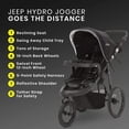 thumbnail image 4 of Jeep Hydro Sport Plus Jogger de Delta Children, Incluye Adaptador para Silla de Auto, Negro, Neopreno, Cuero, 4 of 5