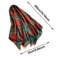 thumbnail image 4 of Yuanlong Winter Scarves Oversized Classic Plaid Knitted Tassel Shawls Wraps Early Spring Outings Neckwear Lady Soft Scarf, 4 of 8