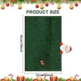 thumbnail image 2 of Inteprter Toallas de mano de Navidad, regalo de tela pura, decoración decorativa de Navidad, patrón bordado, toalla de para hombres y mujeres, Kits de decoración para fiestas rojo verde Inteprter HA045069-02, 2 of 6