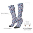 thumbnail image 3 of Daiia Sports Socks winter Dachshund Printed Novelty Crew Socks for Men Women Knee High Socks Cotton Socks Soft & Breathable Support Unisex Socks, 3 of 9