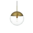 thumbnail image 3 of Living District Eclipse 14 Inch Pendant Clear Shade in Chrome, 3 of 9