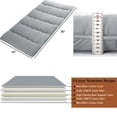 thumbnail image 2 of 4" Japanese Floor Mattress Twin Size Futon Mattress,Grey, 2 of 7