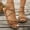 Brown, variant on Viluyesy Womens Flat Slide Sandals, Wide Width Strappy Open Toe Comfortable Summer Fashion Beach Shoes Black US9.5
