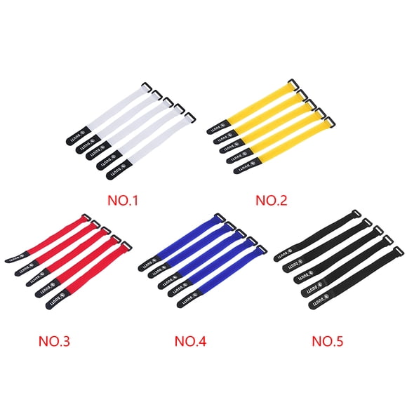 Yuarrent 5 uds., Deportes, ciclismo, montar, ajustable, nailon, manillar de bicicleta, tija de sillín, correas, accesorios Ciclismo Rojo Yuarrent  OD0380-03