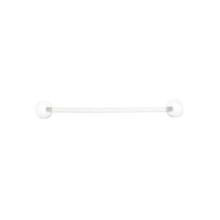 - Ear Industrial Barbell Jewelry Clear Retainer Bioflex Ear 14G 38mm 1.5