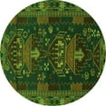thumbnail image 1 of Ahgly Company Indoor Round Persian Green Traditional Area Rugs, 5' Round, 1 of 1