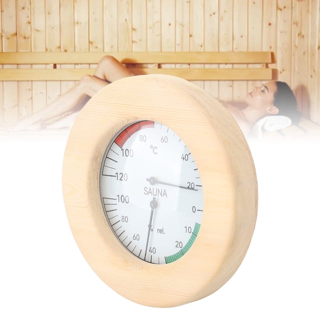 Termohigrómetro De Sauna, Higrotermógrafo De Sauna Montado En La Pared Monitoreo En Tiempo Real 2 En 1 Para Interiores