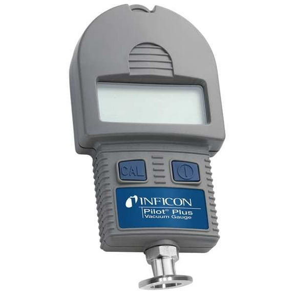 Inficon Vacuum Gauge, LCD, Brass, Visual 710-202-G27